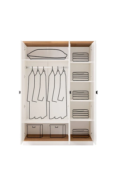 Ranza, Zenit Yavrulu Ranza 3 Kapaklı Dolap 3 Adet Comfort Yatak - 6