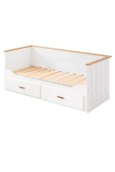 Yavrulu Karyola, Likya Divan Karyola Çekmeceli Açılır Çift Kişilik Karyola + Soft Yatak - 7