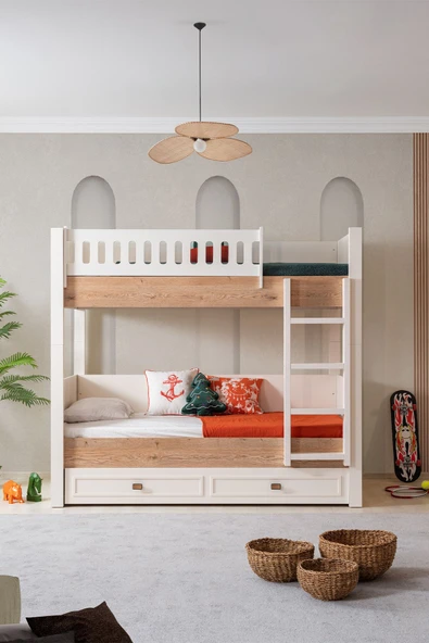 Ranza, Zenit Yavrulu Ranza 3 Kapaklı Dolap 2 Adet Comfort Yatak - 3