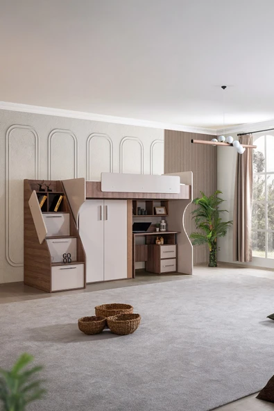 Ranza, Milano Dolaplı Çalışma Masalı Modern Ranza+ 1 Adet Comfort Yatak - 2