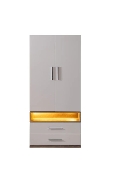 Ranza, Milano 2li Ranza 3 Kapaklı Dolap 2 Adet Comfort Yatak - 3