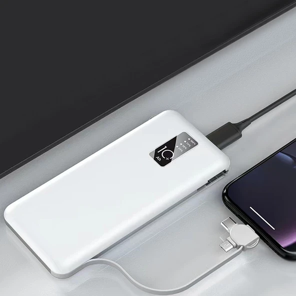 Samsung Galaxy S6 Edge Plus uyumlu Powerbank Hızlı Şarj Led Göstergeli Powerbank 10000mAh - PW-05 - 5
