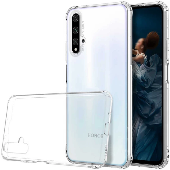 Huawei Nova 5T Kılıf Zore Nitro Anti Shock Silikon Kılıf