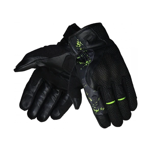 VEXO AIRTECH KORUMALI MOTOSİKLET ELDİVEN NEON SARI