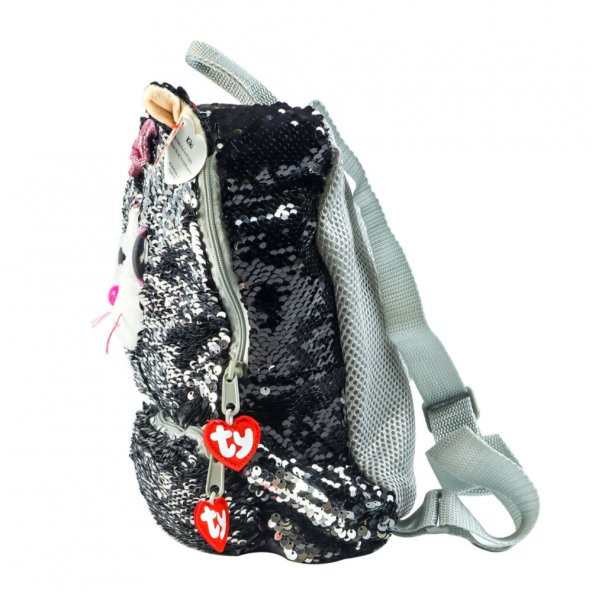 TY Fashion Pullu Sırt Çantası Kedi Kiki  27 cm - 2