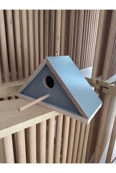 değerli hobi Ahşap Kuş Yuvası Kuş Evi Dış Mekan Suya Dayanıklı 1 adet