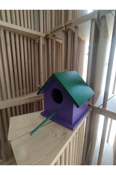 değerli hobi Ahşap Kuş Yuvası Dış Mekan Suya Dayanıklı 15x15x20 Cm