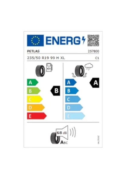 Petlas 235/50 R19 TL 99H Prestıge Sport Yaz Lastiği 2025 - 2