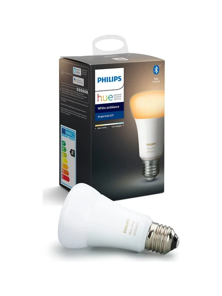 Philips Hue Beyaz Ambiyans Bluetooth Özellikli E27 Akıllı Ampul