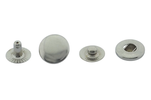 13mm 10 Adet Nikel Gümüş Renk Çıt Çıt Set - 2