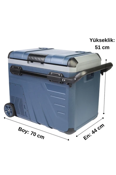 Desdy 45 Litre Tekerlekli Kompresörlü Oto Buzdolabı - 2