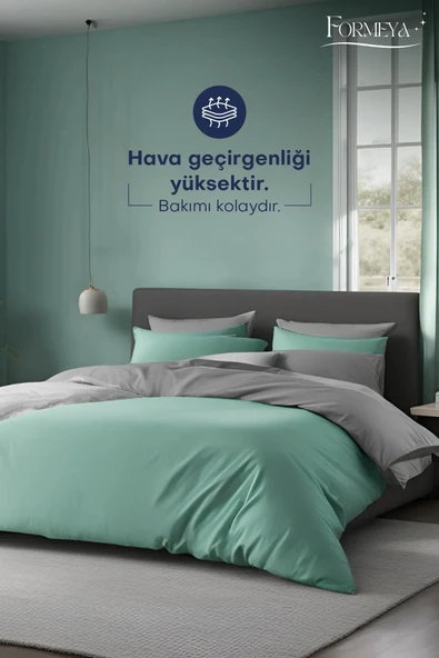 Formeya Lastikli Çarşaflı Nevresim Takımı Çift Kişilik ( 2 Adet Yastık Kılıflı) - 6