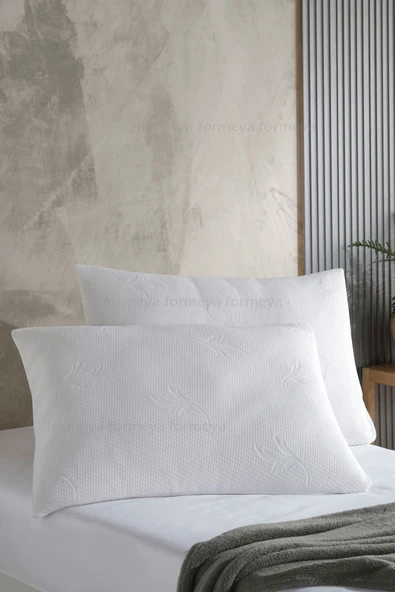 Formeya Fermuarlı 6 Adet Beyaz Yastık Koruyucu Alez - 2