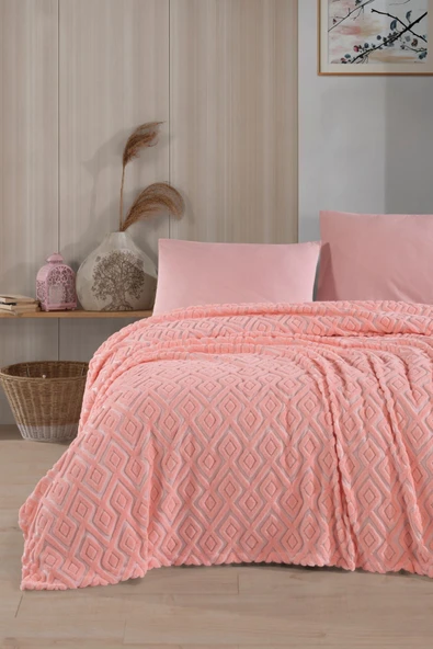 Formeya   Jakarlı Wellsoft Çift Kişilik Yatak Örtüsü Pike - 4