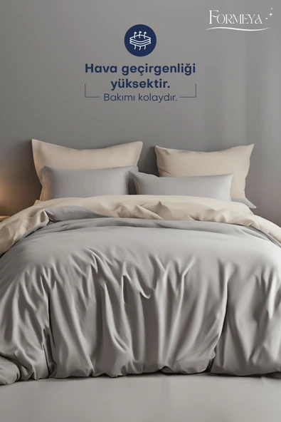 Formeya Lastikli Çarşaflı Nevresim Takımı Çift Kişilik ( 2 Adet Yastık Kılıflı) - 3
