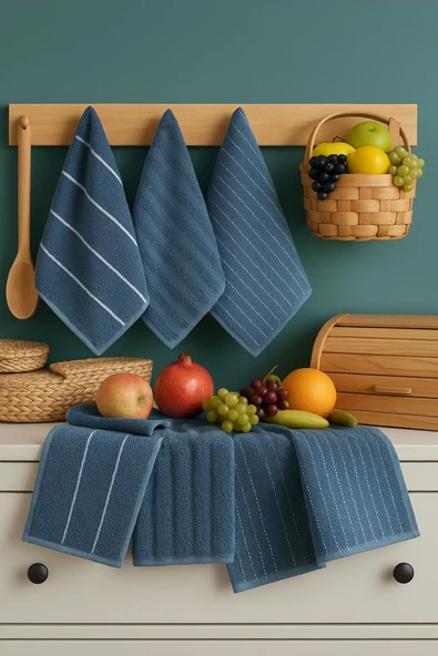 Formeya   6 adet Mutfak Havlusu Takımı - Mutfak Havlusu El Havlusu Seti 30x50 cm - 5