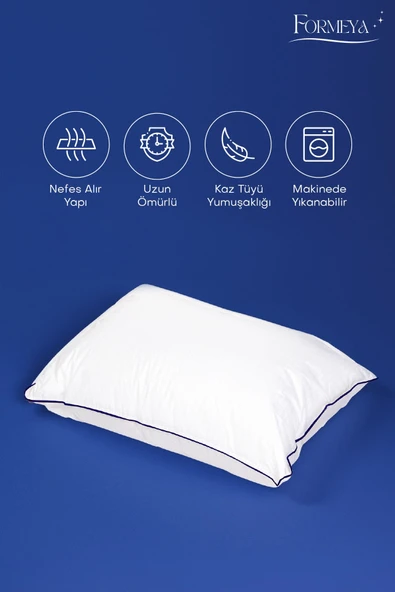 2 Adet Climate Nano Jel Yastık Otel Yastığı 50x70 cm %100 Pamuk Dış Kumaş - 5