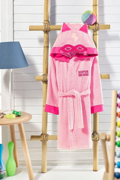 Formeya   Kapşonlu Çocuk Bornoz %100 Pamuklu Su Emici Hayvan Figürlü - 6