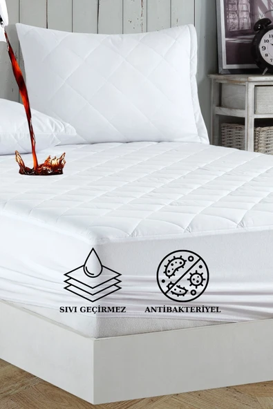 Formeya Adelya Kapitone Fitted Full Kenar Su Sıvı Geçirmez Yatak Koruyucu Alez Çarşaf Bebek Tek Çift Battal - 3