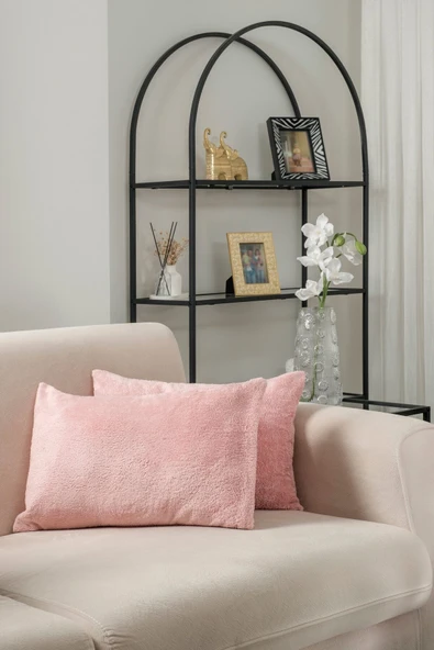 Formeya   Çift Tarafı Wellsoft Kumaş 2'li 35x55 cm Hediyelik Dekoratif Pelüş Kırlent Kılıfı Yastık Kılıfı - 9