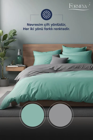 Formeya Lastikli Çarşaflı Nevresim Takımı Çift Kişilik ( 2 Adet Yastık Kılıflı) - 5