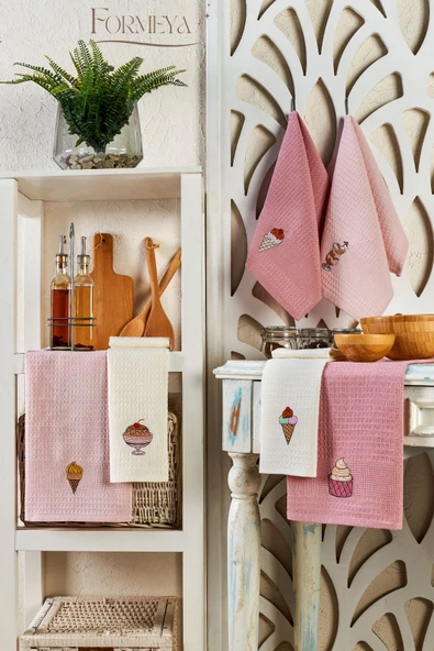 Formeya 6'lı Mutfak Kurulama Bezi Waffle Desen 40x60 cm (6 adet)