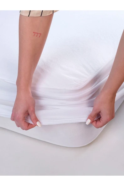 Formeya   %100 Pamuk Fitted Su Sıvı Geçirmez Yatak Koruyucu Bebek-Tek-Çift Kişilik-Battal Boy Yatak Alezi - 5