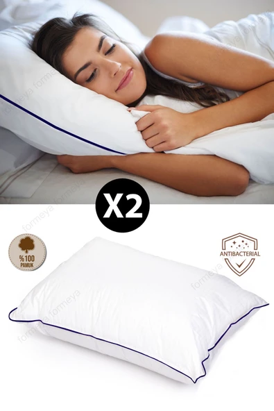 Formeya   2 Adet Climate Nano Jel Yastık Otel Yastığı 50x70 cm %100 Pamuk Dış Kumaş