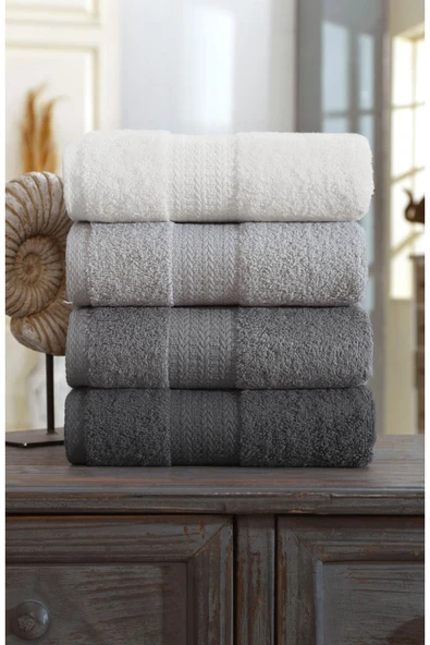 Formeya   4'lü %100 Pamuk El Yüz Havlu Seti 50x85 cm - 2