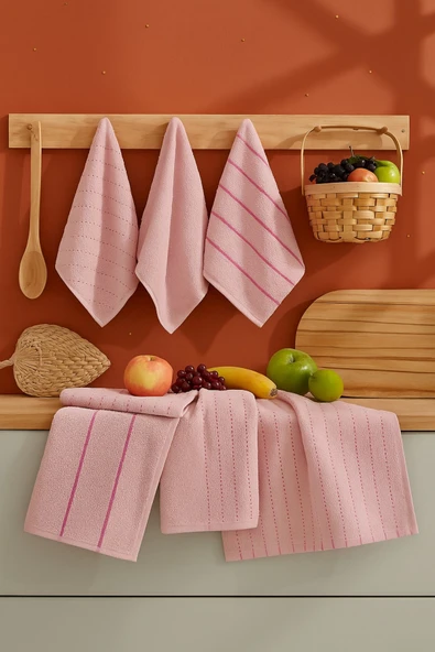 Formeya   6 adet Mutfak Havlusu Takımı - Mutfak Havlusu El Havlusu Seti 30x50 cm