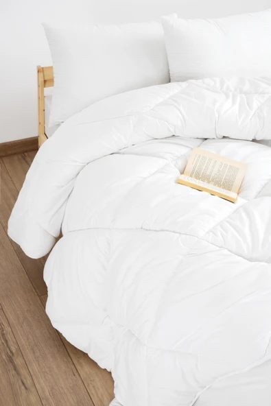 Formeya Beyaz Soft Dört Mevsim Tek Kişilik Yorgan 155x215 cm - Resim 2