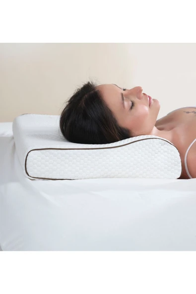Formeya   Ortopedik Visco Yastık Boyun Destekli Lüks Ortopedik Yastık 55x35 Cm