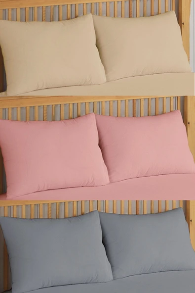 Formeya 6 Adet 3 Farklı Renk Fermuarlı Sıvı Geçirmez Yastık Alezi Yastık Koruyucu