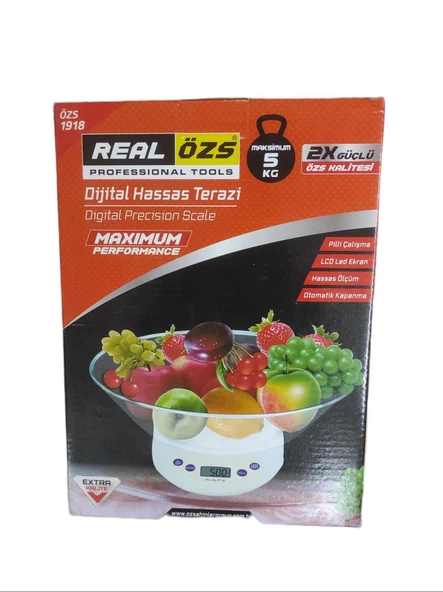 TERAZİ HASSAS REALÖZS ÖZS-1918-500 GR KAPASİTELİ-1GR HASSASLIK