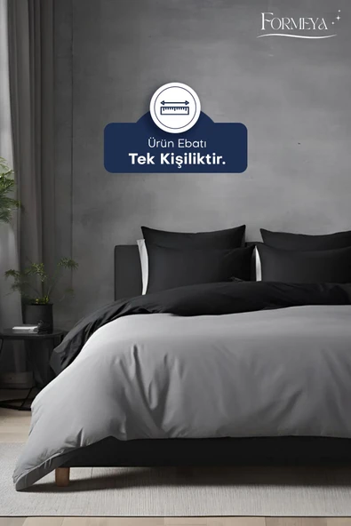 Lastikli Çarşaflı Nevresim Takımı Tek Kişilik ( 1 Adet Yastık Kılıflı) - 5