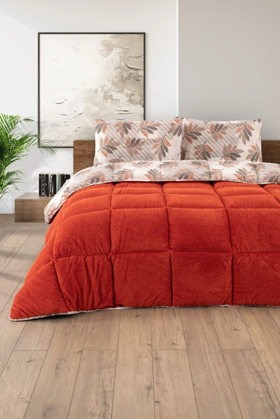 Formeya Battal Boy Lüx Wellsoft Yorgan Çift Taraflı Yastık Kılıflı 215x235 cm Yorgan + Yastık Kılıfı Set - Resim 10