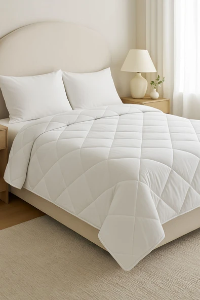 Formeya Beyaz Soft Kışlık Tek Kişilik Yorgan 155x215 cm