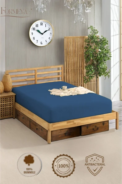 Formeya   %100 Pamuk Tek/Çift Kişilik Fitted Çarşaf Fitted Penye Çarşaf - 4