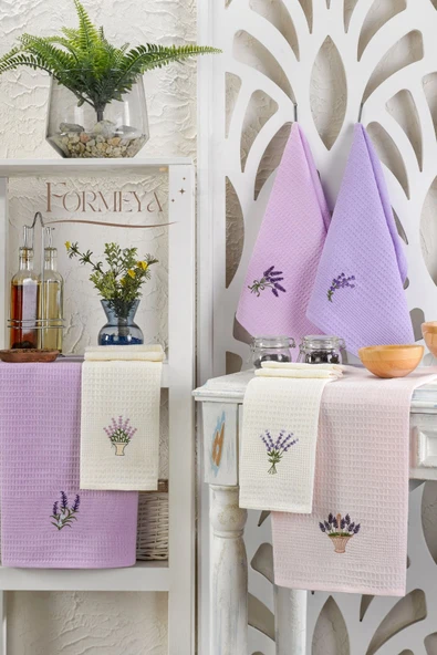 Formeya 6'lı Mutfak Kurulama Bezi Waffle Desen 40x60 cm (6 adet) - 5