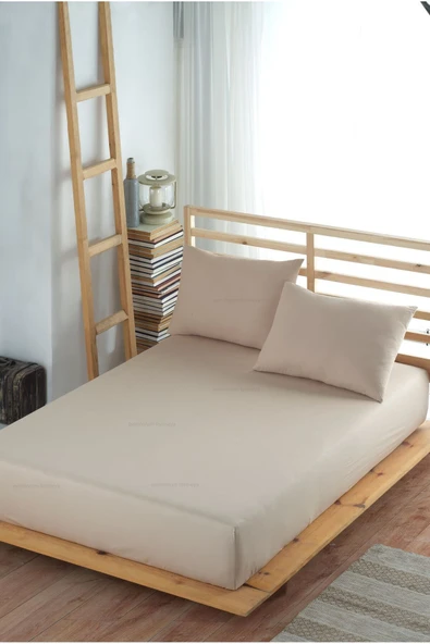 Formeya   Adelya Kahverengi Lastikli Çarşaf Takımı Tek Kişilik Ve Çift Kişilik-(YASTIK KILIFLI) - 3