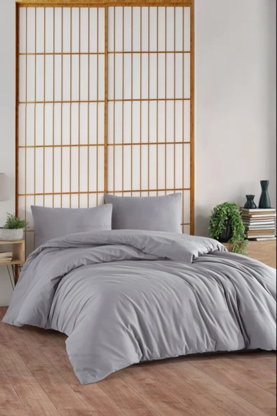 Formeya Çift Kişilik %100 Pamuk Lastikli Çarşaflı Nevresim Takımı 4 Renk - 10