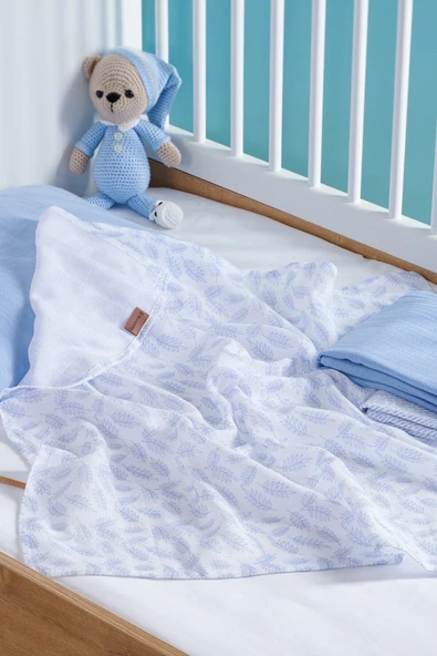 Formeya   Bebek Müslin Örtü Seti 3 Lü - 3