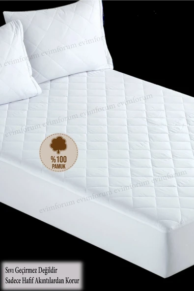 Pamukkale Alez Kapitone Fitted Yatak Koruyucu %100 Pamuk Alez (16 Ebat) - 4