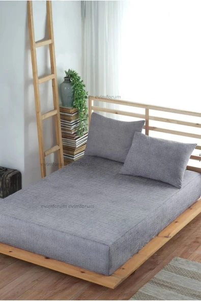 Formeya   Adelya Kahverengi Lastikli Çarşaf Takımı Tek Kişilik Ve Çift Kişilik-(YASTIK KILIFLI) - 10