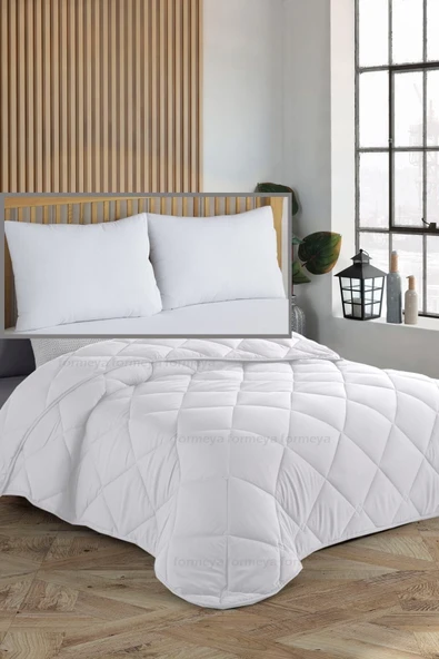 Formeya Beyaz Çift Kişilik Yastık Ve Yorgan Seti 195x215cm - 2