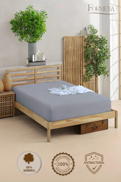 Formeya   %100 Pamuk Tek/Çift Kişilik Fitted Çarşaf Fitted Penye Çarşaf - 8