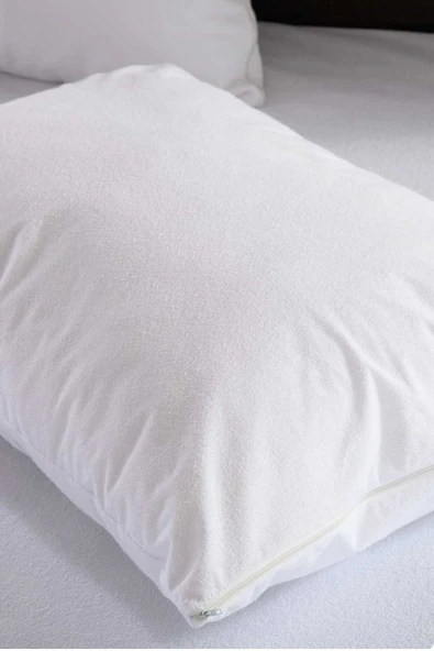 Formeya   Pamukkale %100 Pamuk Su Sıvı Geçirmez Yastık Koruyucu Alez 50x70 cm 1 Adet - 2