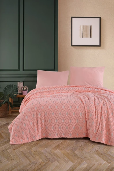 Formeya   Jakarlı Wellsoft Çift Kişilik Yatak Örtüsü Pike - 2