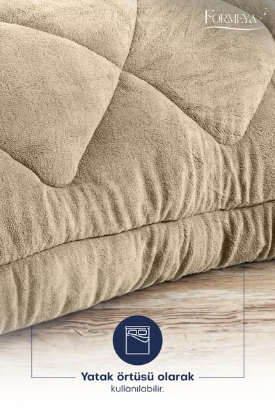 Formeya Battal Boy Lüx Pudra Çift Taraflı Wellsoft Yorgan - 12
