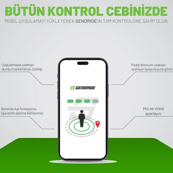 Genoride Pedallı Elektrikli Go-Kart - 6